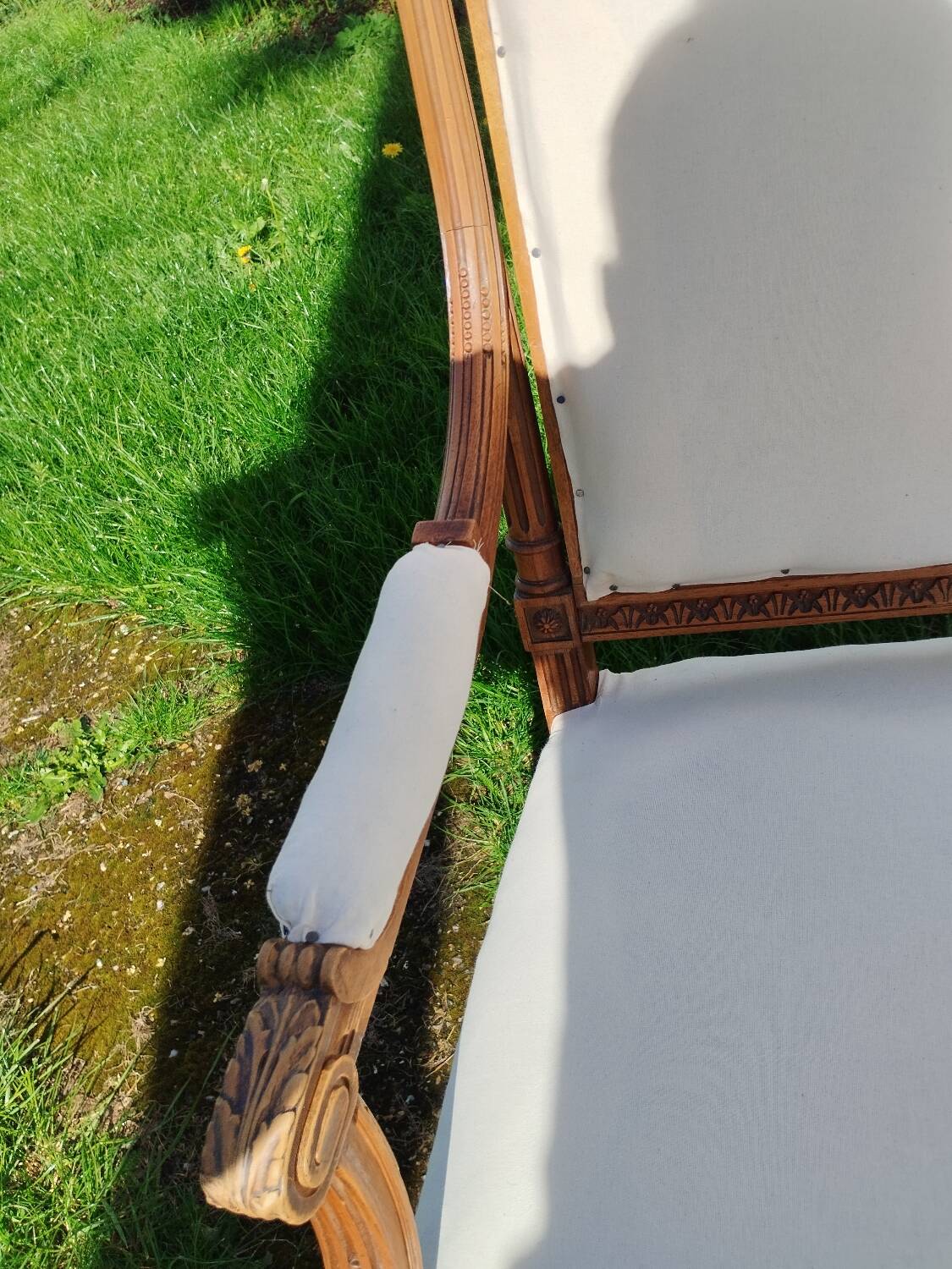 Pair of old Louis XVI style armchairs