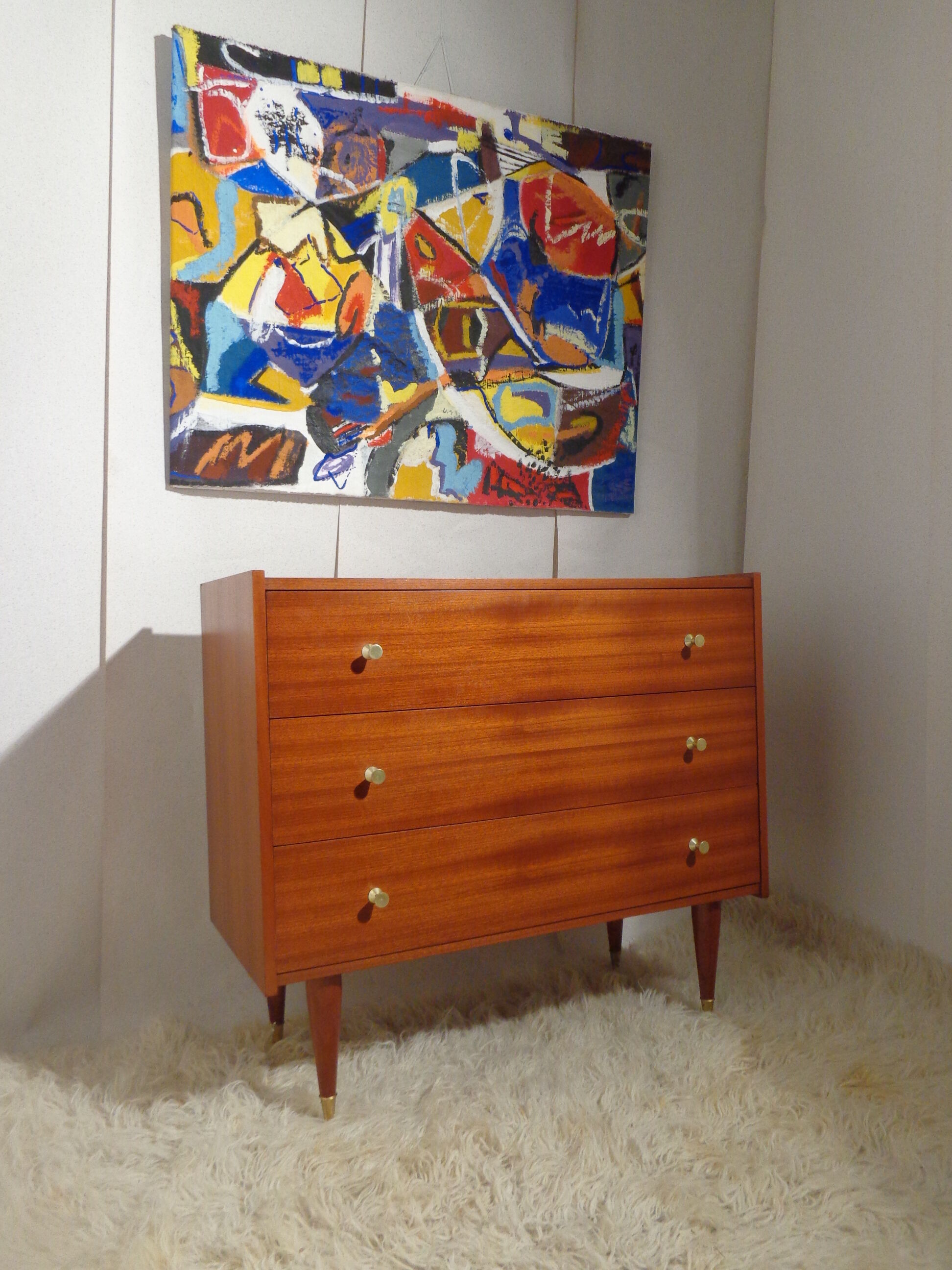 Chest of drawer vintage 60s teak