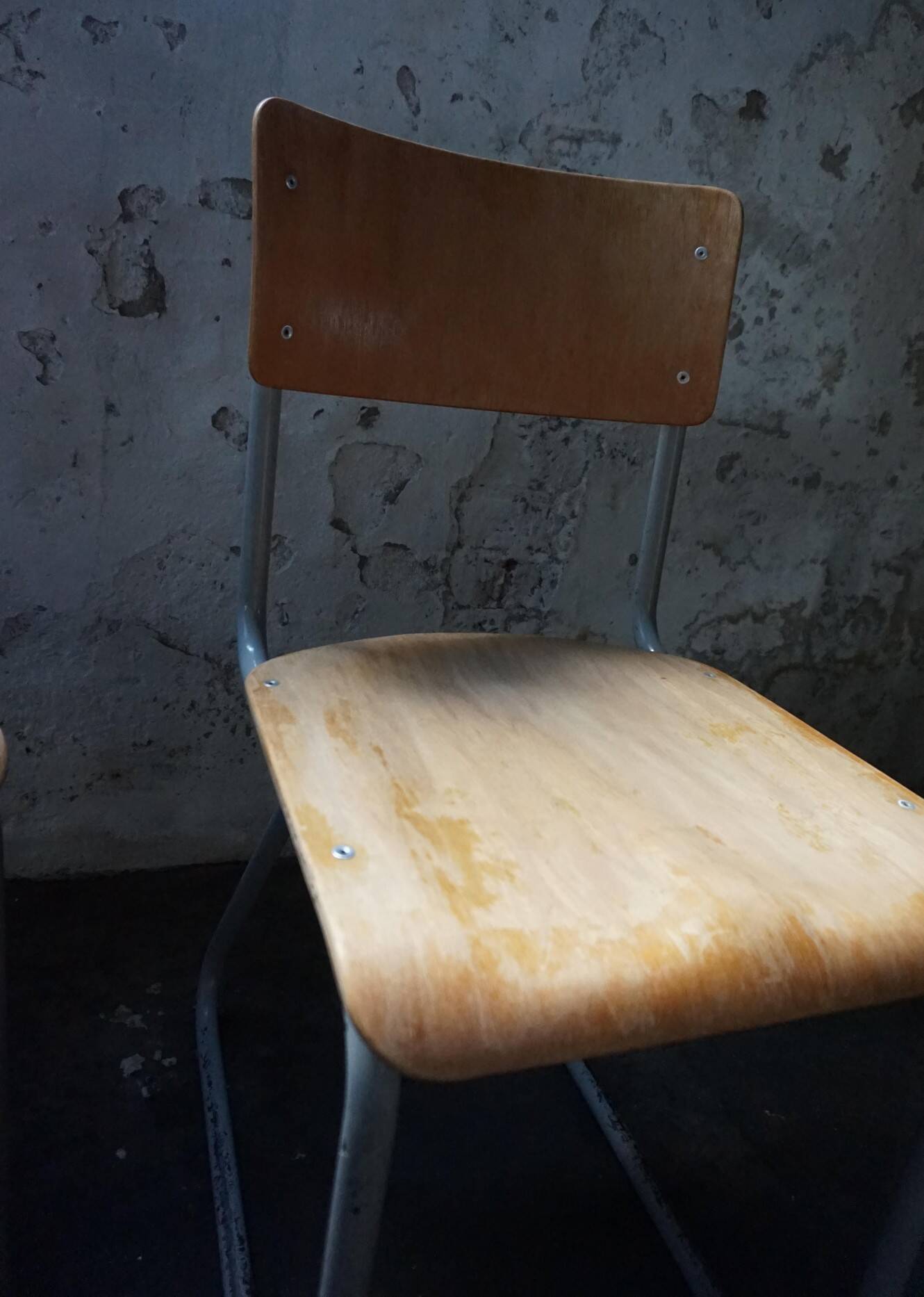 Industrial vintage Chairs Willem Hendrik Gispen for Gispen 1950s, Set of 2