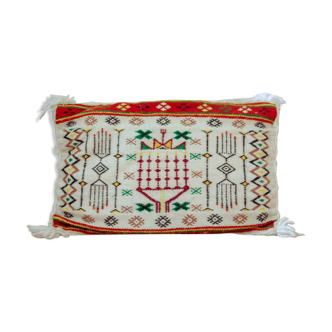 Old ethnic embroidery cushion 51x34cm