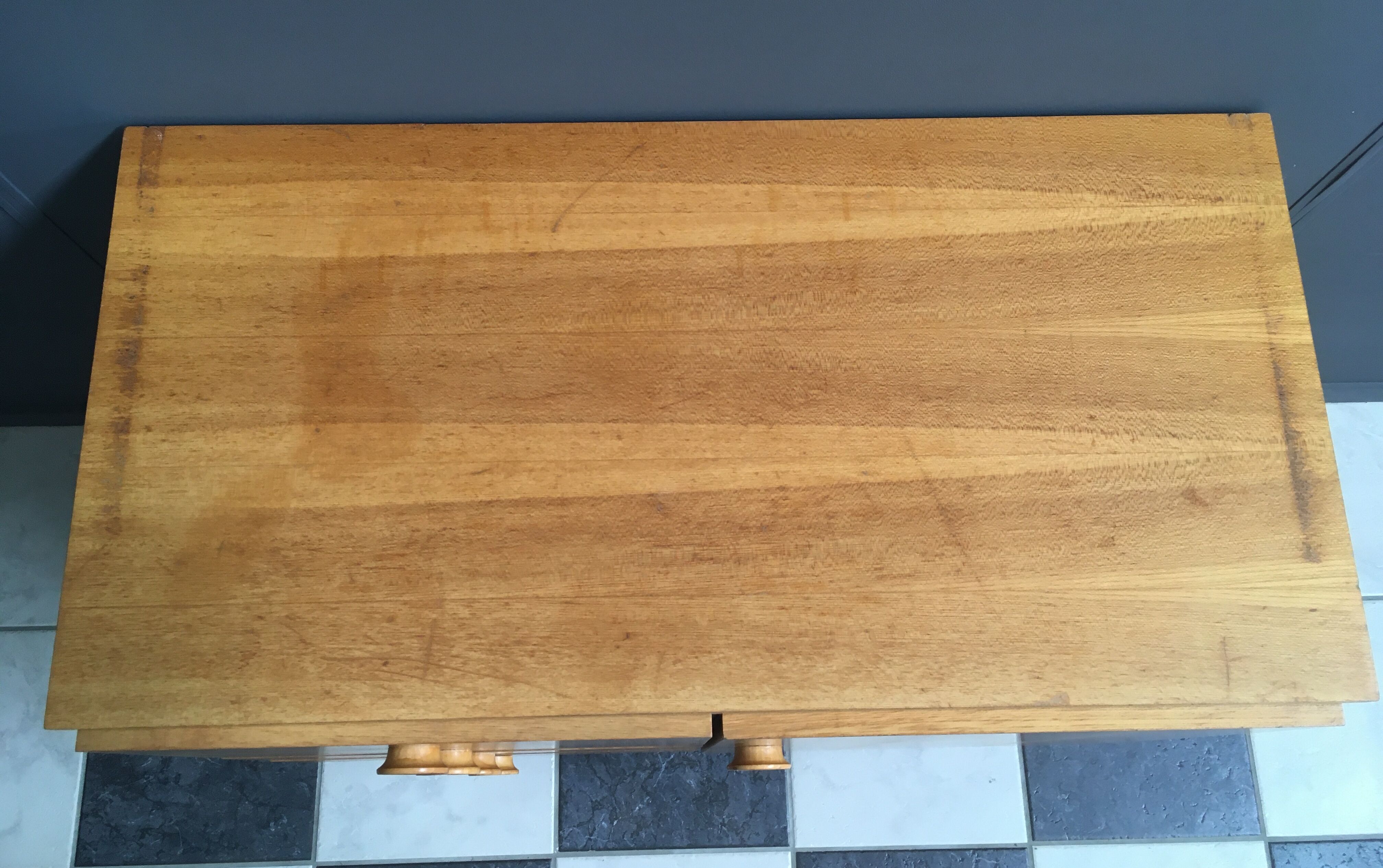 Blond wood sideboard cabinet 1970s