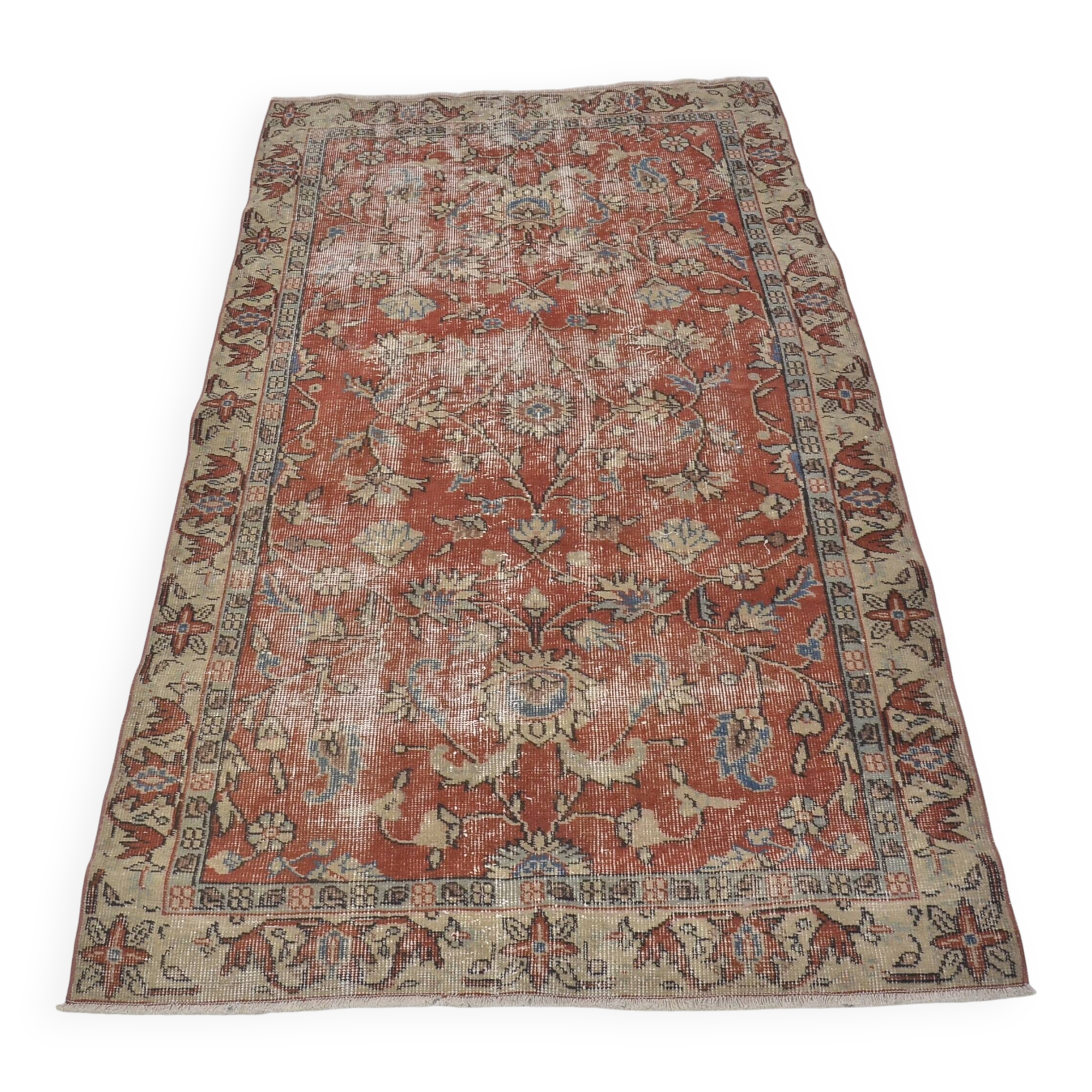 Geometric Oushak Small Carpet sku 1281