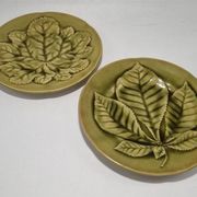 Duo d’assiettes en barbotine