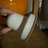 Orange ball chandelier