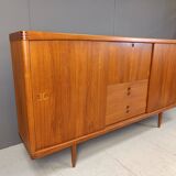 Mid-Century Danish Teak Highboard by H.W.Klein for Bramin, 1960s