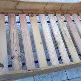 Vintage pine bed chalet style Chamonix for one person.