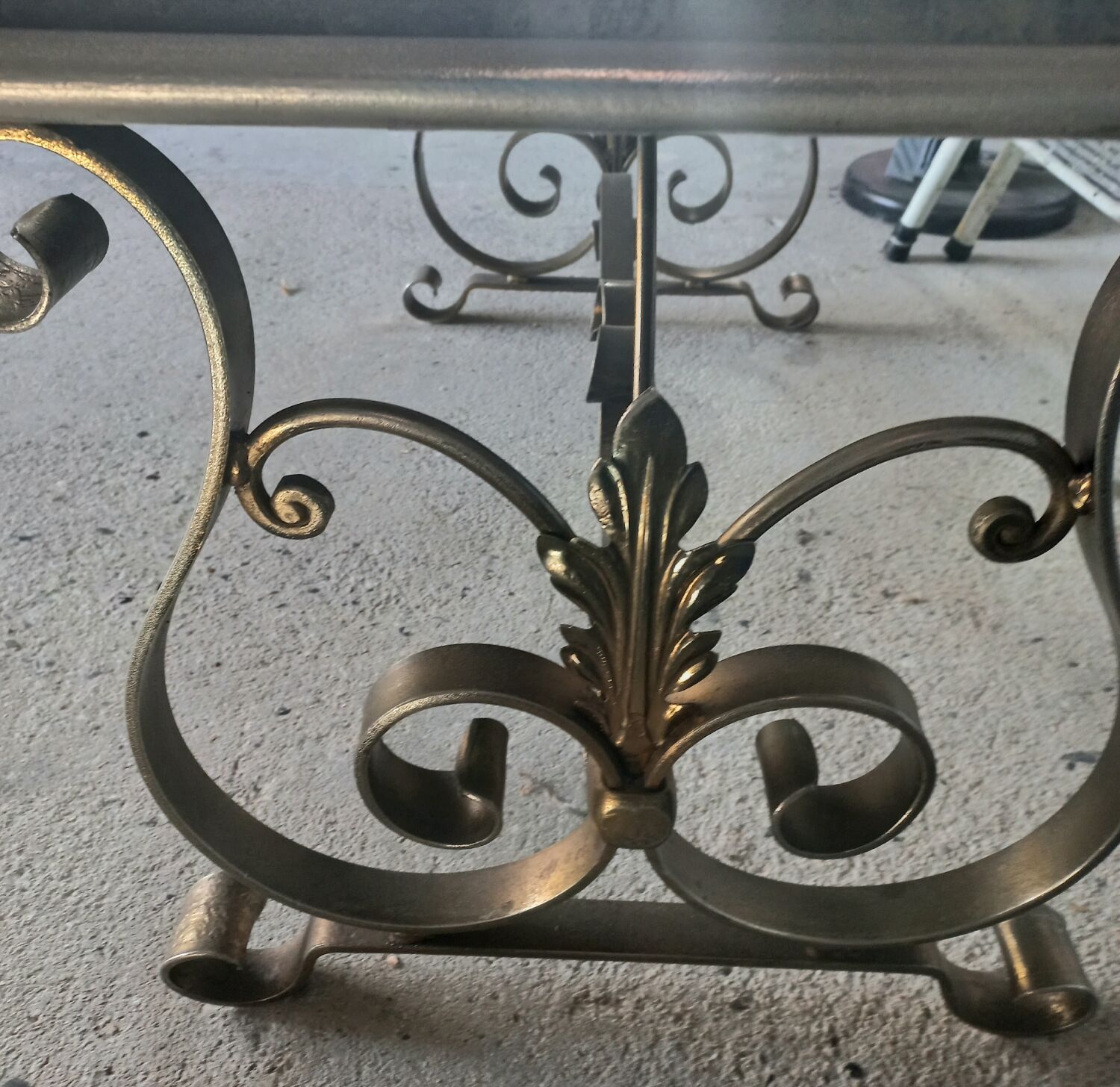 Old marble coffee table