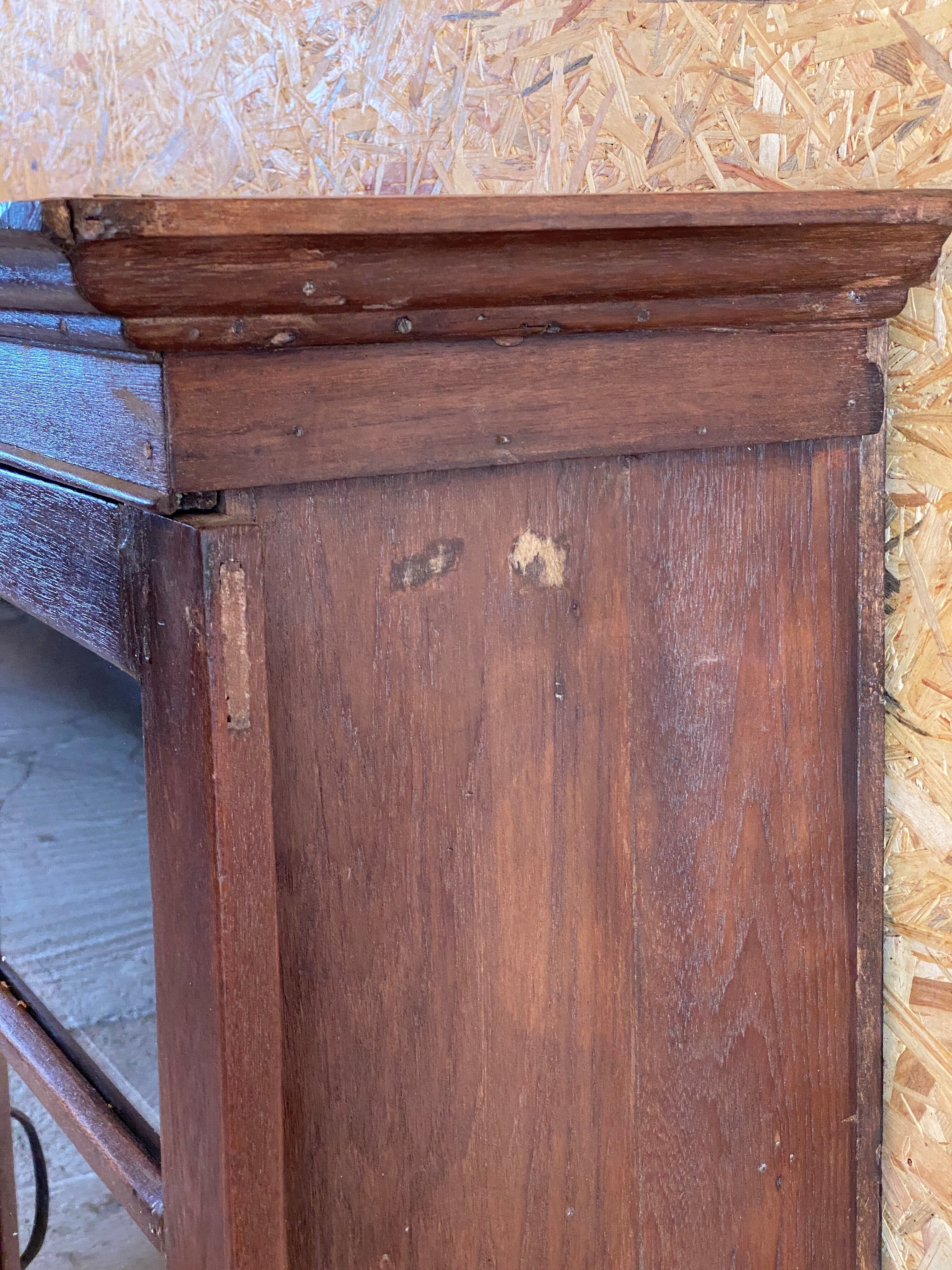 Double glazed wardrobe in old teak