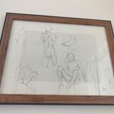 Sketch of a naked man