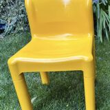 Chaise Kartell Jaune plastique Carlo bartoli model 4875