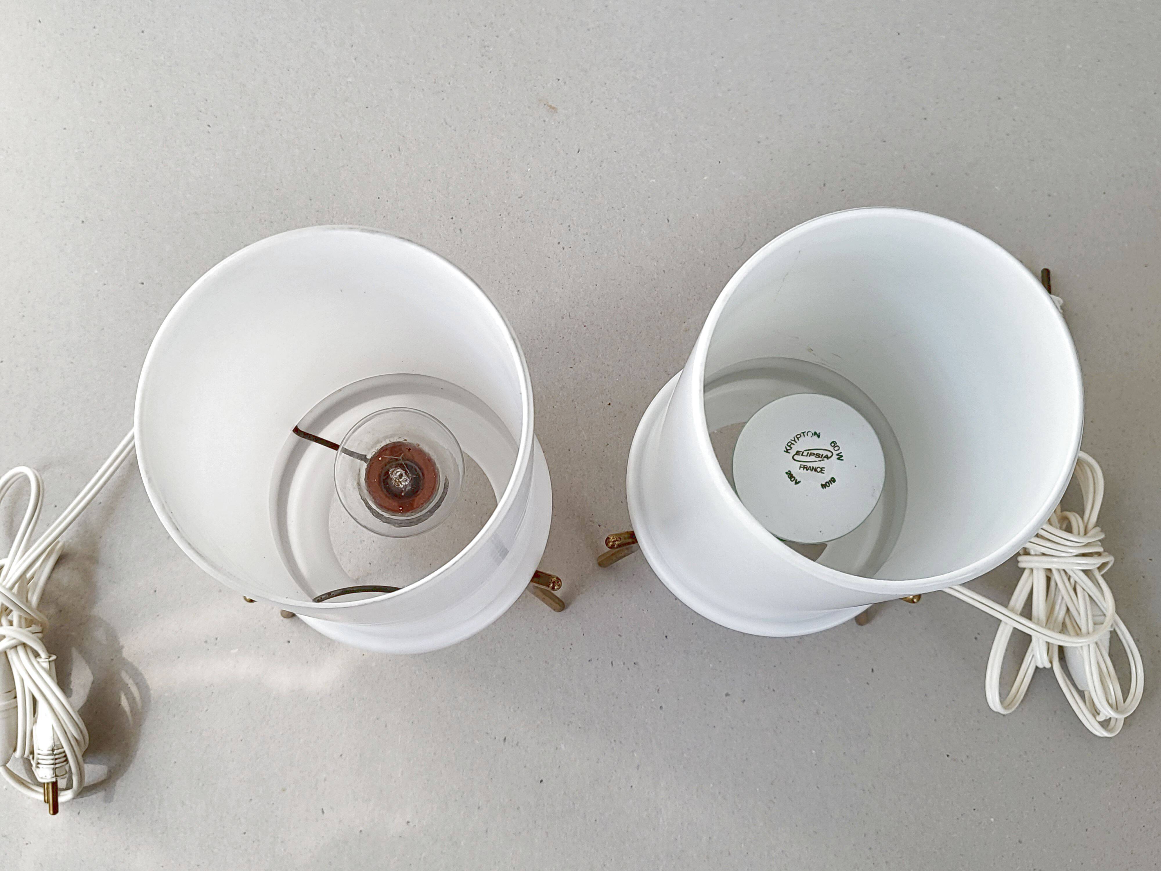 Pair of vintage 1950 Parscot lamps