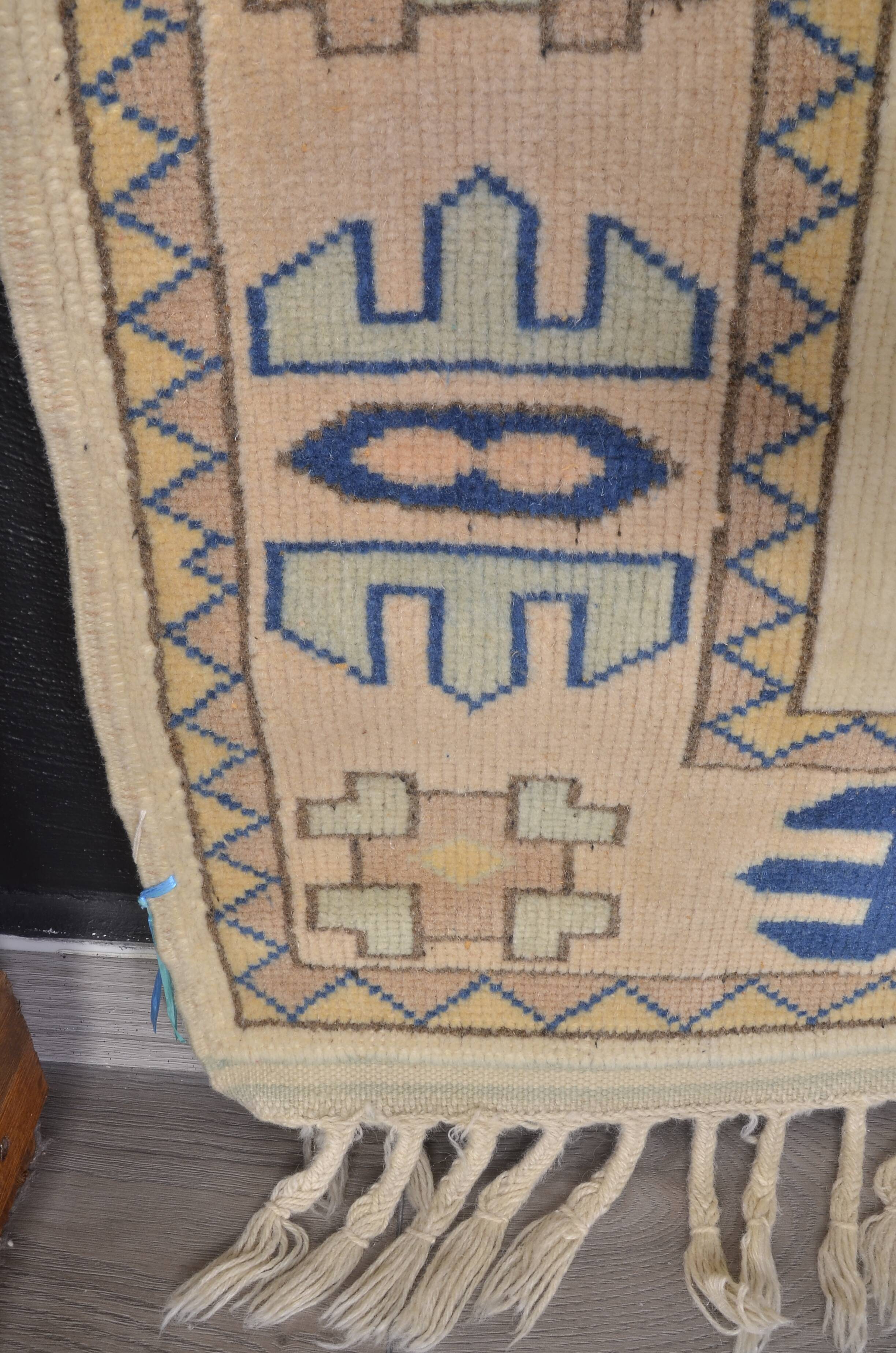 Unique Vintage Neutral Small Rug sku 2380