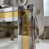 Table basse chrome laiton Romeo Rega