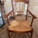 Artisanal Provencal table wrought iron base 4 chairs wreath and two armchairs gerbe Rochebobois