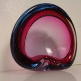 Sommerso Murano Glass Ashtray, Italy, 1960s