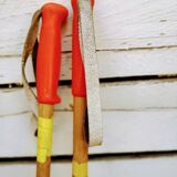 Pair of old ski poles