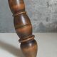 Low tripod stool in vintage turned solid wood