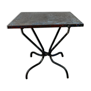 table bistrot métal