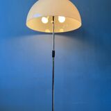 Vintage dijkstra mushroom floor lamp with glass lampshade