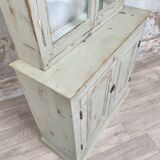 Furniture two body showcase, around 1900.