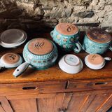 Set of 6 Vallauris ceramic pieces signed Robert Picault