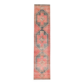 Tapis de couloir en laine 3x13, style turc, 82x381 cm