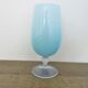 Pale blue opaline vase, opalescent glass, 1960s 70s