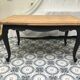 Louis XV style table in oak 1950s/60s
