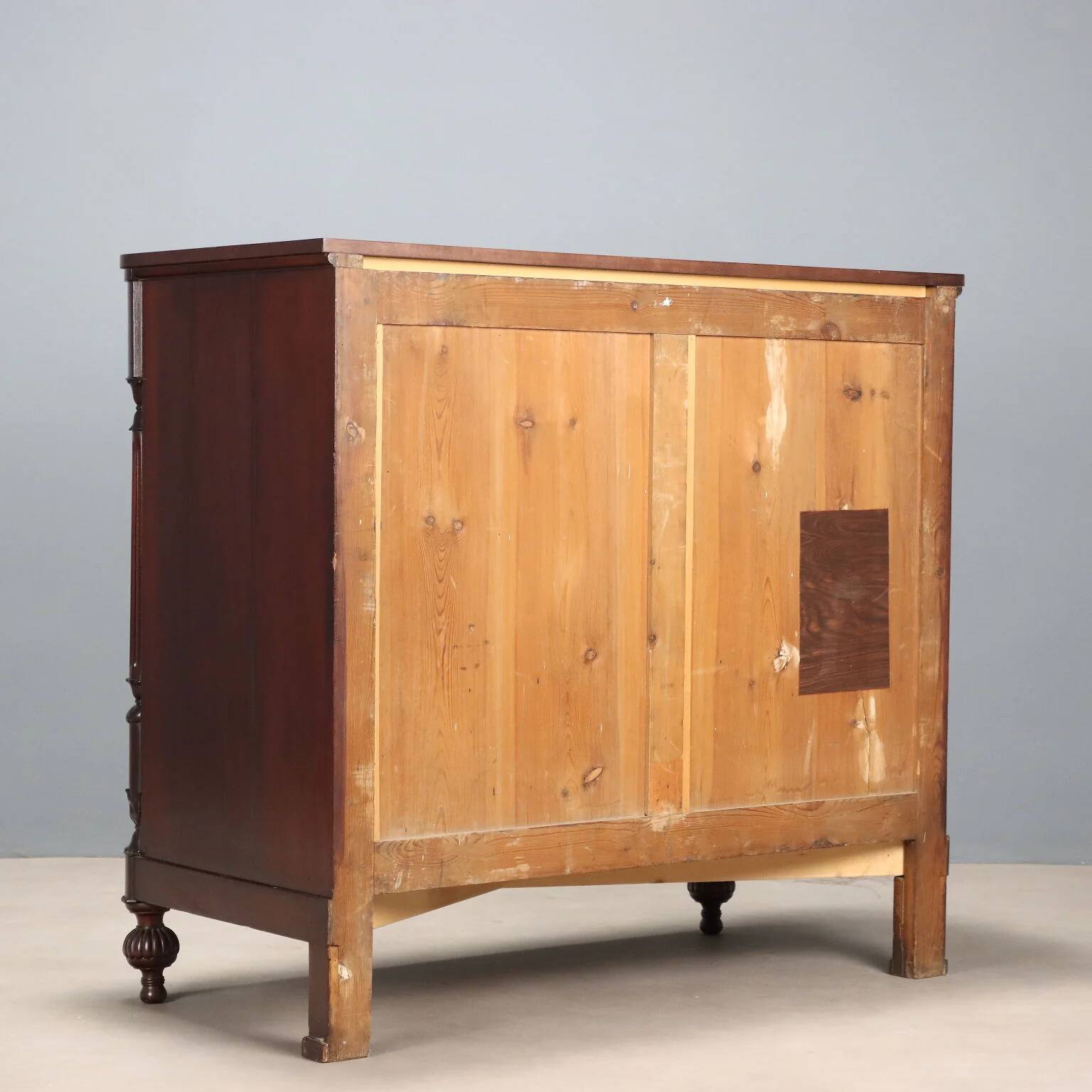 Commode 4 tiroirs en acajou, XIXe siècle