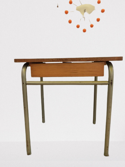 Vintage school desk and chair