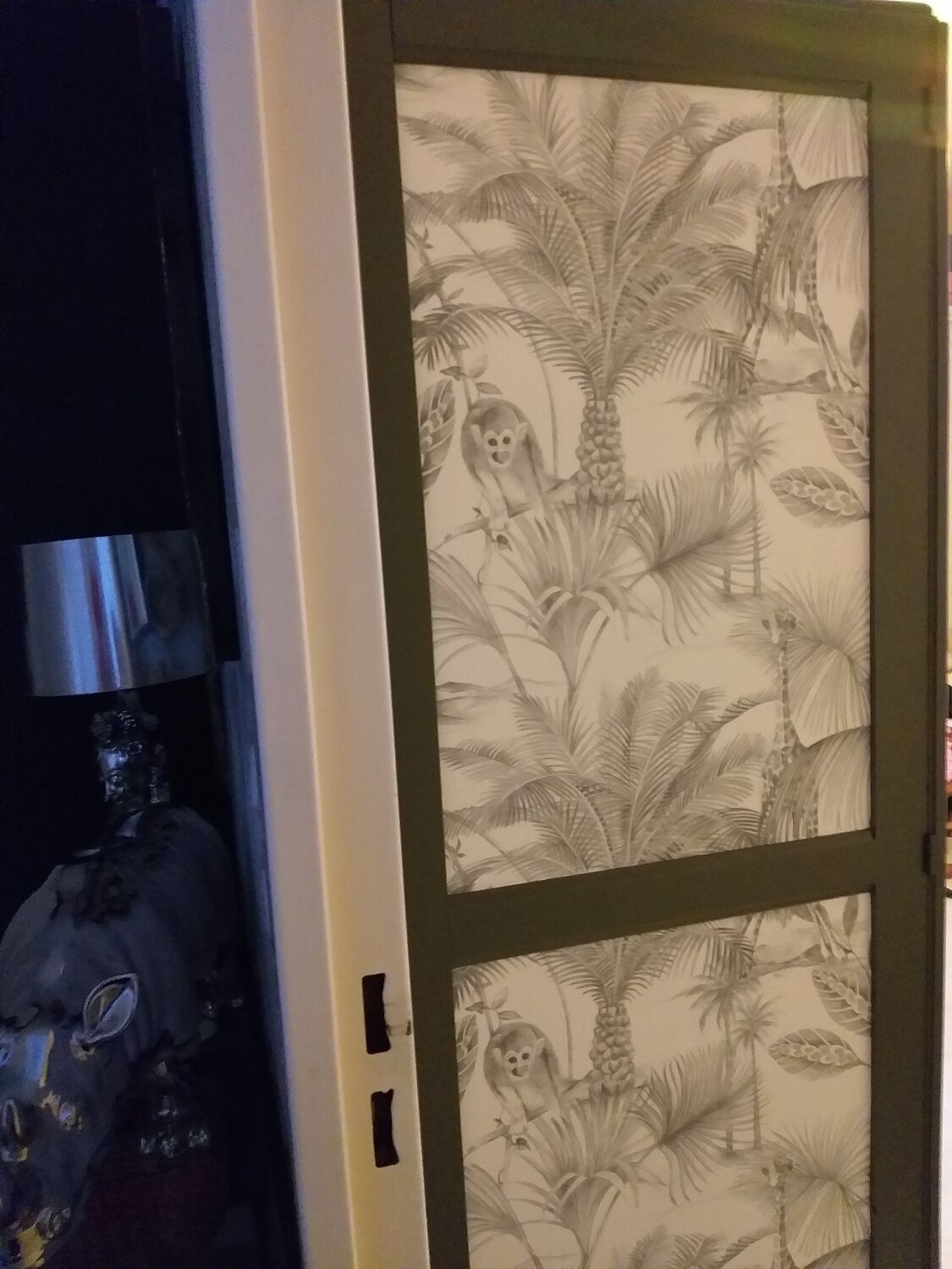 Renovated vintage jungle style wardrobe