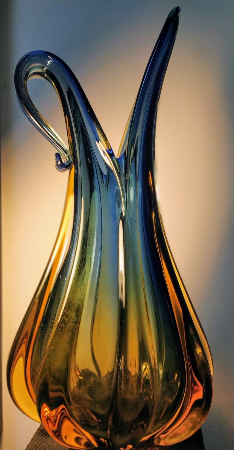Murano pitcher vase Barovier and Toso 1950s