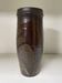 Enamelled sandstone vase