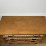 Rattan chest of drawers 3 drawers 1960