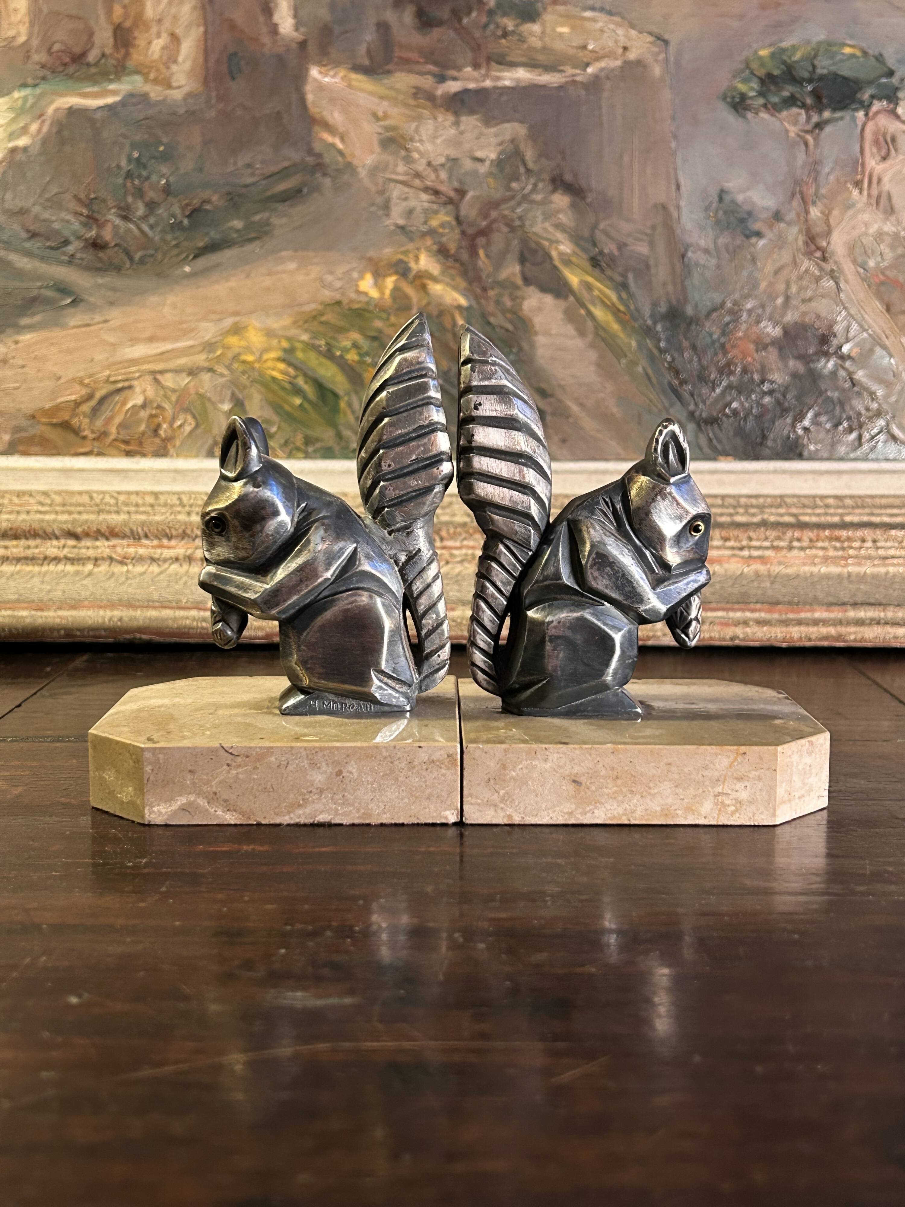 Art Deco bookends H. Moreau 1930