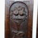 Pair of decorative wall panels in carved wood from the 19th century.