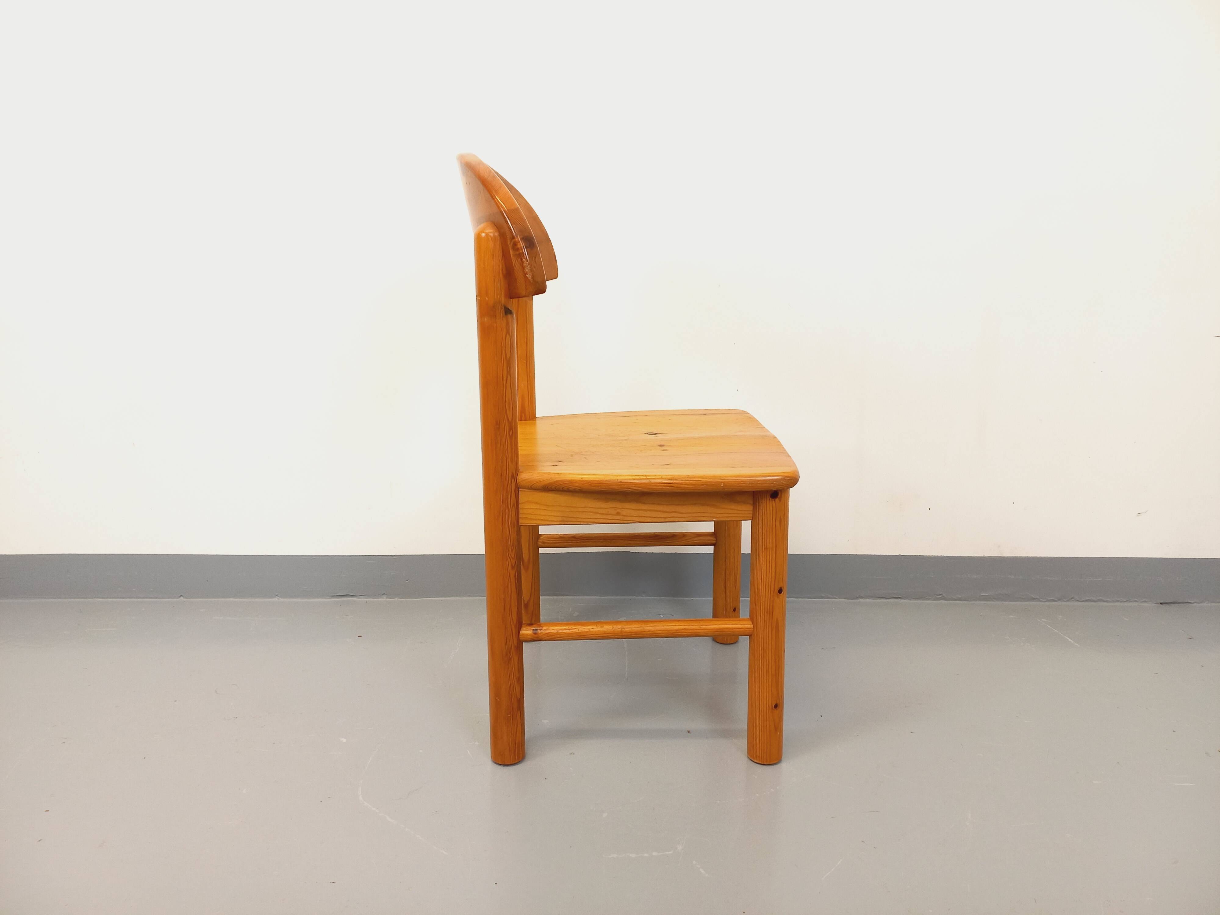 Vintage Scandinavian Rainer Daumiller chair in pine from the 70s