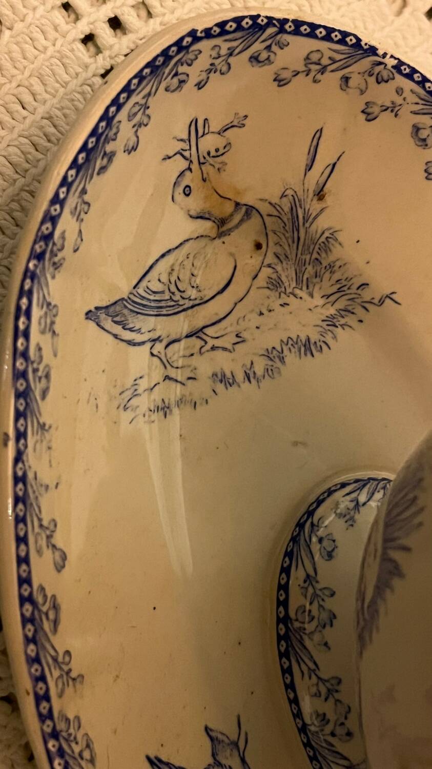 Vintage FF Pexonne sauceboat