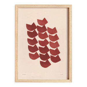 Peinture abstraite sur - rouge
