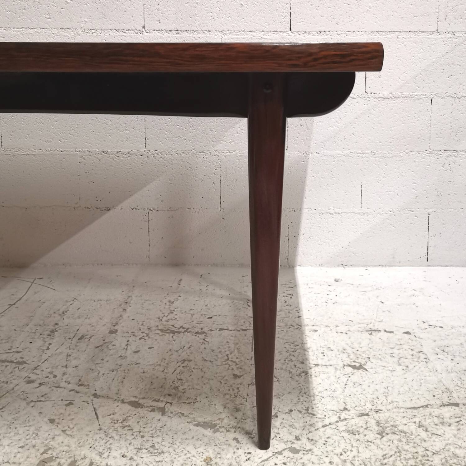 Scandinavian dining table, Rio rosewood, vintage design