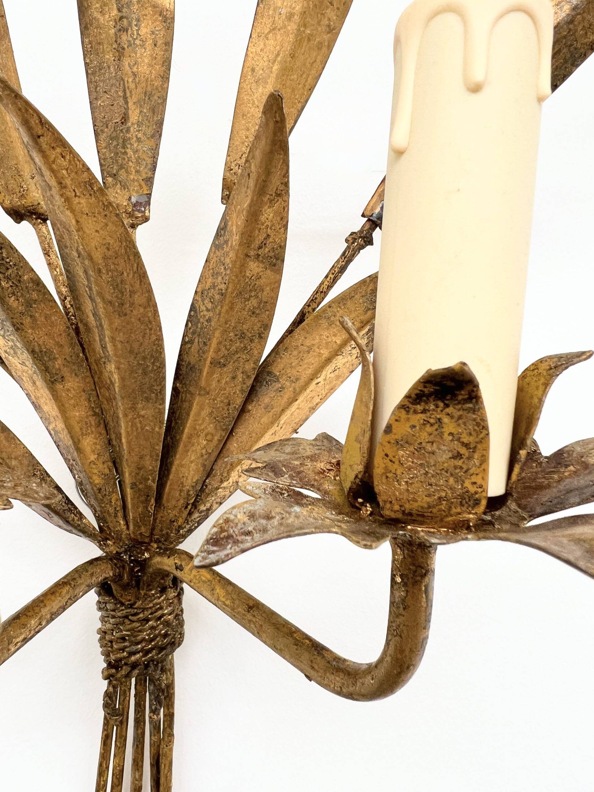 Pair of Wall Lights "Wheat Sheaf"