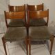 Lot of 4 vintage Scandinavian style chairs