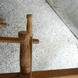 Wooden accordion coat rack