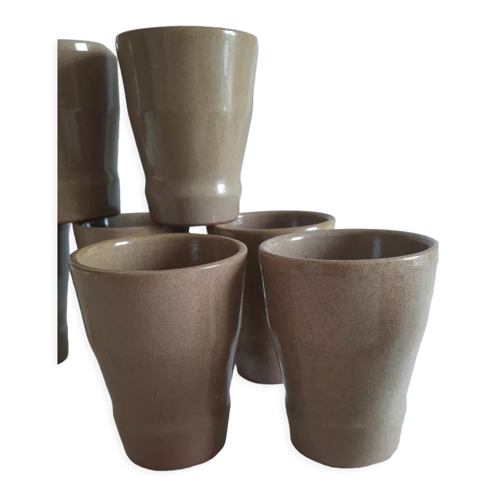 Stoneware cup glasses