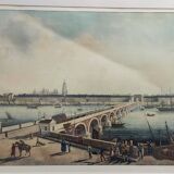 Painting View of Bordeaux, The Stone Bridge
