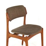 Set of 6 Erik Buch dining chairs 'Kongvund' - danish design teak