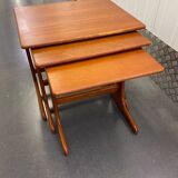 Teak nesting tables set of 3 circa 1960