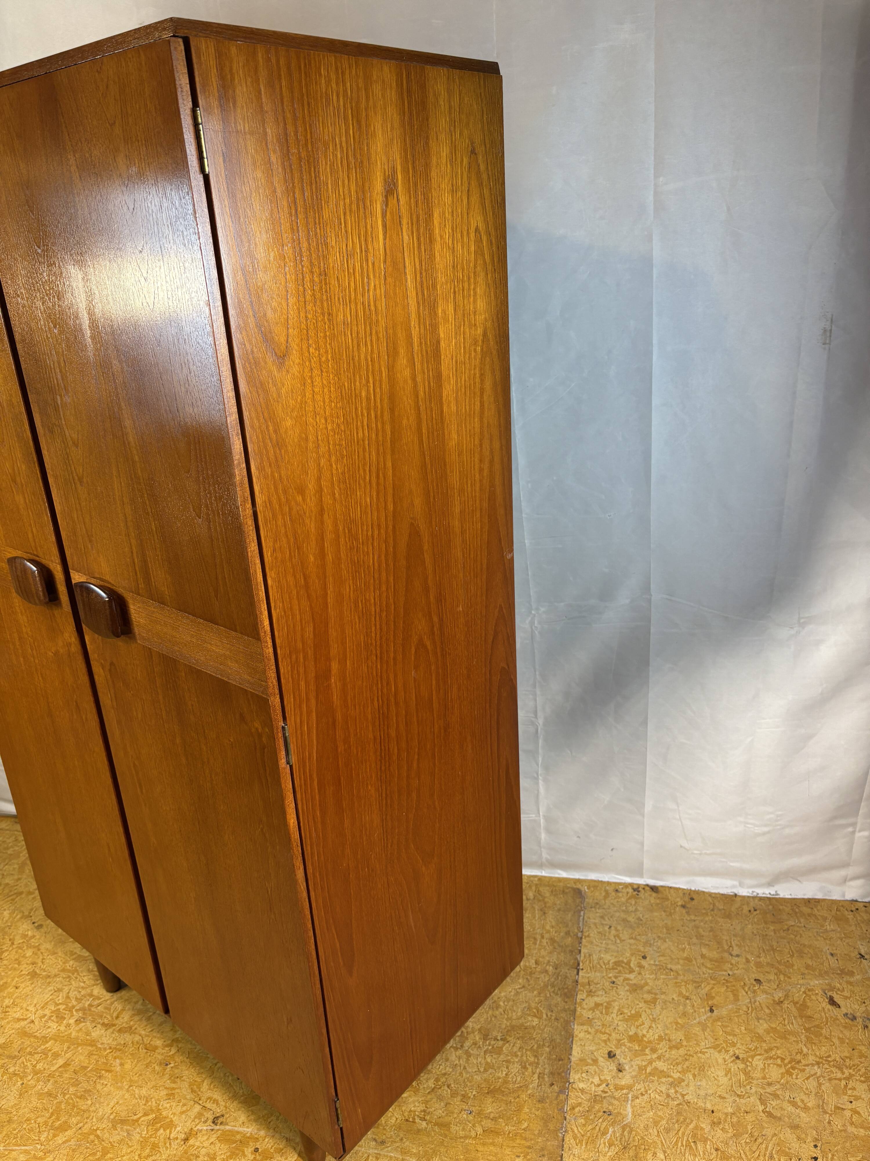 Vintage Stonehill Teak Double Wardrobe | 1960s | Mid-Century British Design
