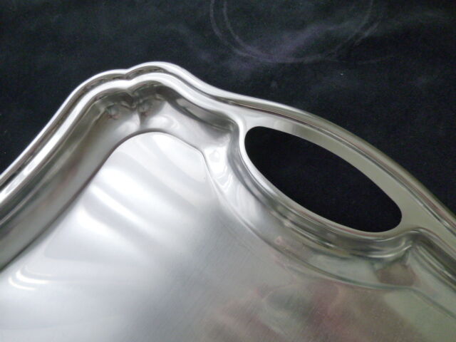 Stainless steel serving tray 30.5 x 43.5 cm