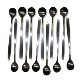 12 Ice spoons or Eternum 1970 cocktail